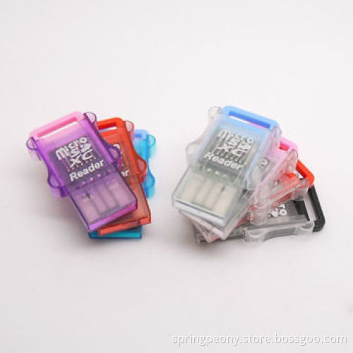 Single card reader for micro-SD card